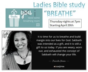 Womens Bible study - breathe